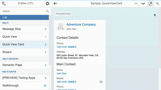 Fullscreen toggle example